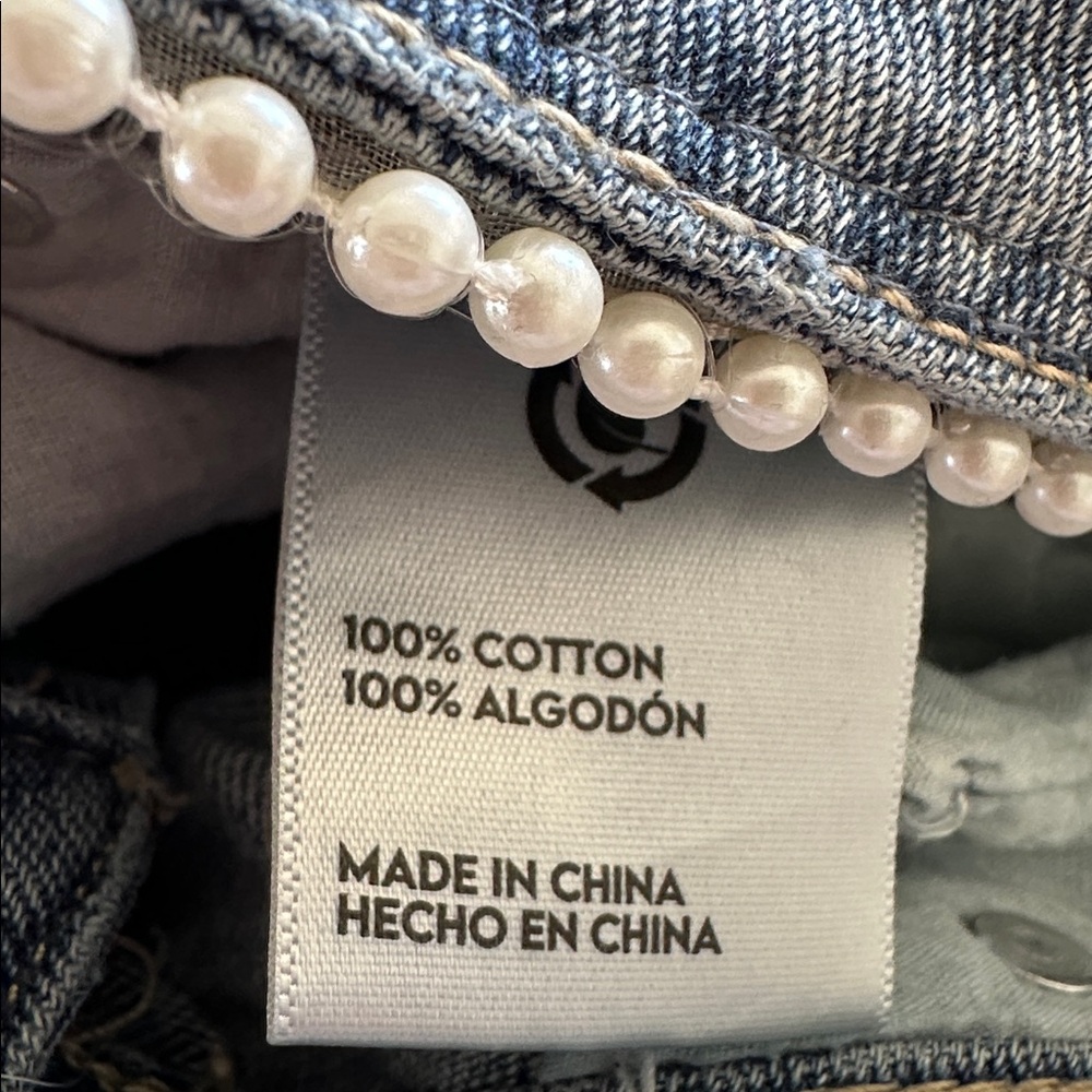 PTCL Blue Denim Jeans special trimmed with pearls - Picture 10 of 10